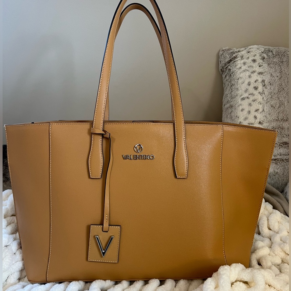 Valentino Brown Leather Tote